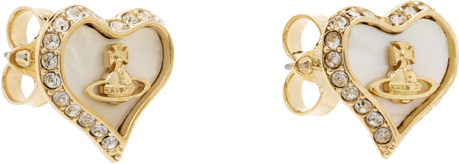 Örhängen Vivienne Westwood Vivienne Westwood Petra Heart Earrings Metallisk | 62010074-02R782-, 1
