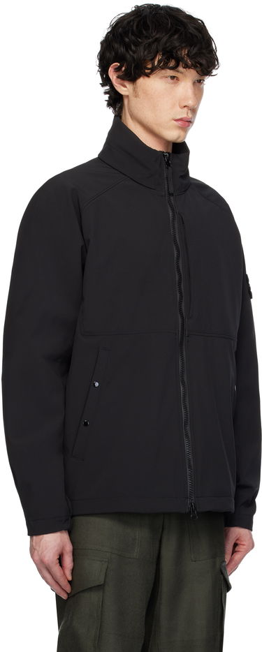 Vindjacka Stone Island Stone Island Light Soft Shell Jacket Svart | K1S15 4100010 S0A22, 1