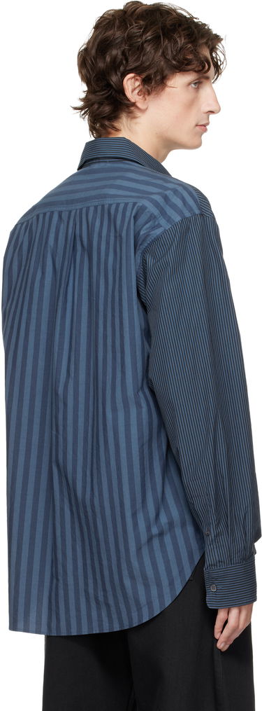 Skjorta JW Anderson Vertical Striped Long Sleeve Shirt Blå | SH0370-PG1414, 2