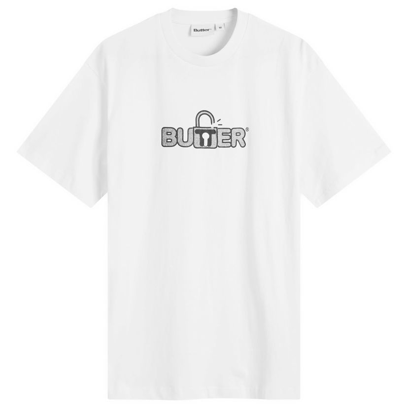 T-shirt Butter Goods Goods Lock T-Shirt Vit | BG243105-WHT