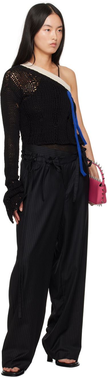 Sweater Andersson Bell Andersson Bell Ottolinger Edition One-Shoulder Knit Sweater Svart | atb1215w, 3