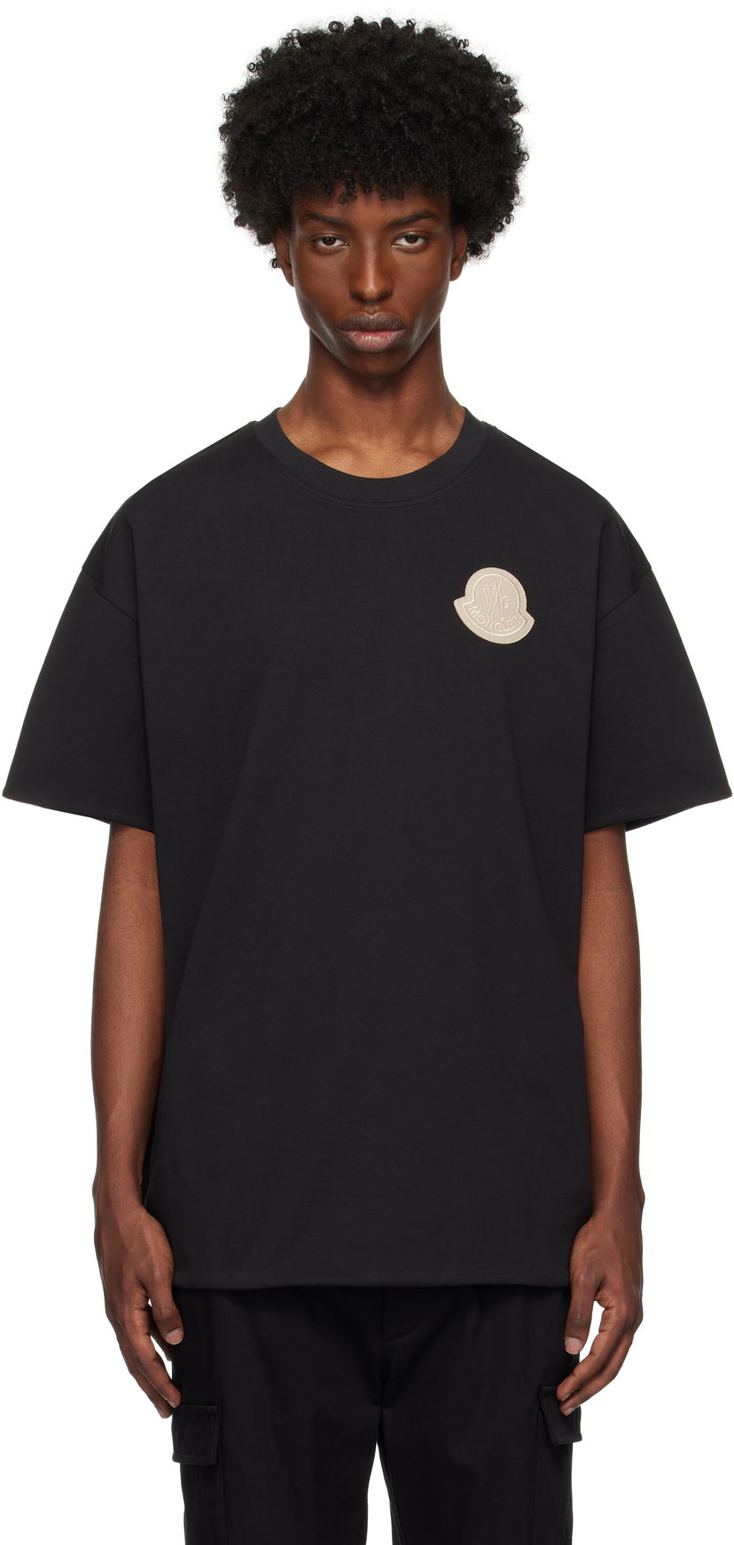 T-shirt Moncler Logo Reversible T-Shirt Svart | J20918C0003383927