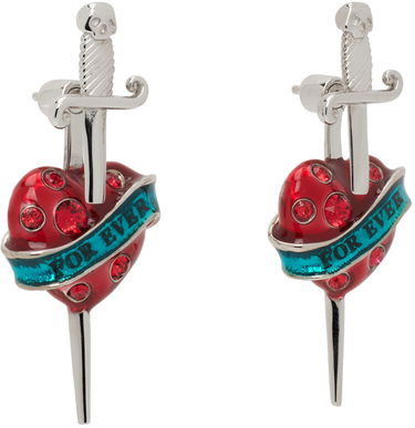 Örhängen Jean Paul Gaultier Jean Paul Gaultier Heart & Sword Drop Earrings Flerfärgad | 24/25-U-BO045-X042-91, 1