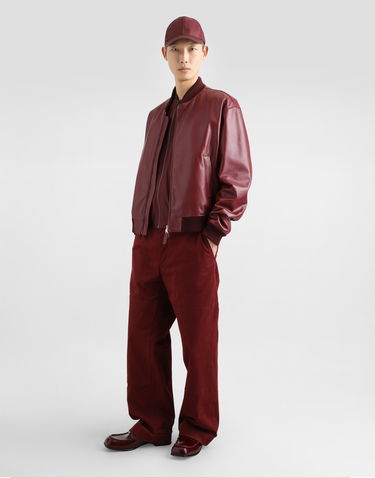 Bomberjacka Dolce & Gabbana Dolce & Gabbana Technical Fabric Bomber Jacket Bourgogne | G9BLMTFUS27R0108, 3