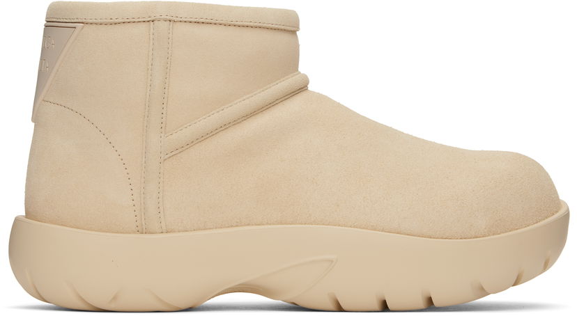 Sneakers och skor Bottega Veneta Bottega Veneta Snap Ankle Boots Beige | 810717 V1NY1