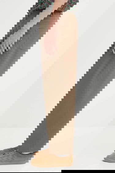 Byxor Drôle de Monsieur Drôle de Monsieur Le Pantalon Cropped Twill Pants Brun | H.BP155.CO214, 1