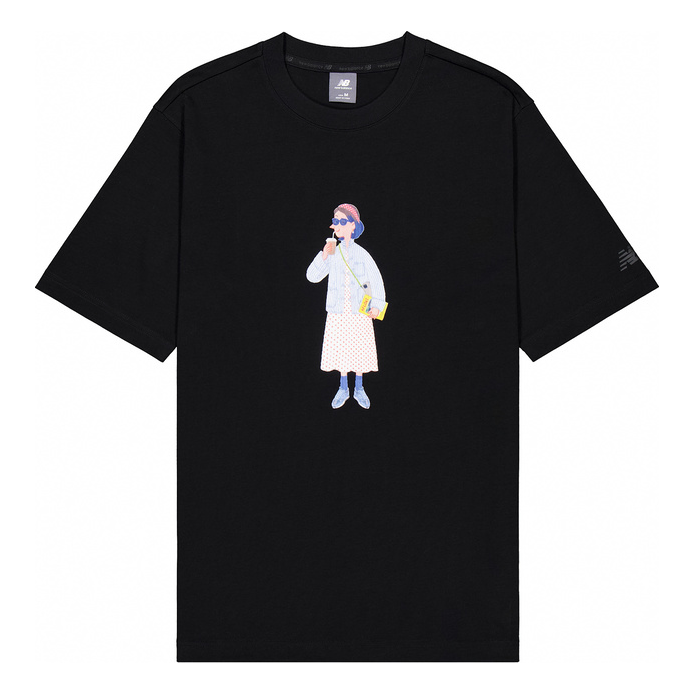 T-shirt New Balance Mr. Slowboy Graphic T-Shirt Svart | NEE28093-BK