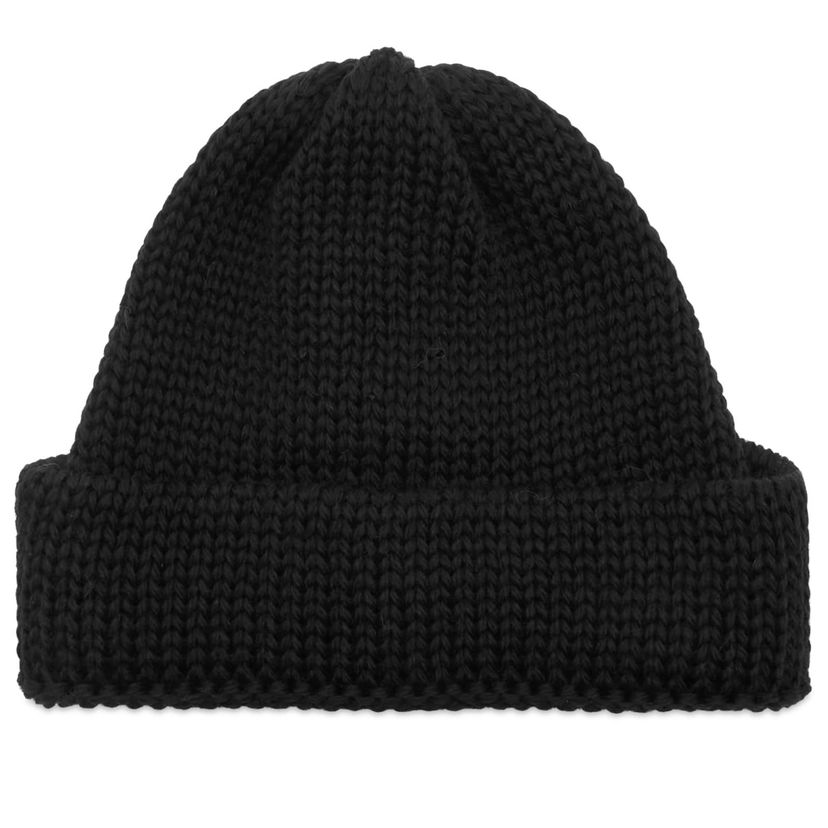 Mössa Universal Works Universal Works British Wool Short Watch Cap Svart | 33350-BLK