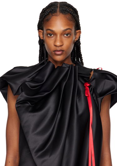 Pin Simone Rocha Simone Rocha Rose Earrings Svart | ERG404 1067, 2