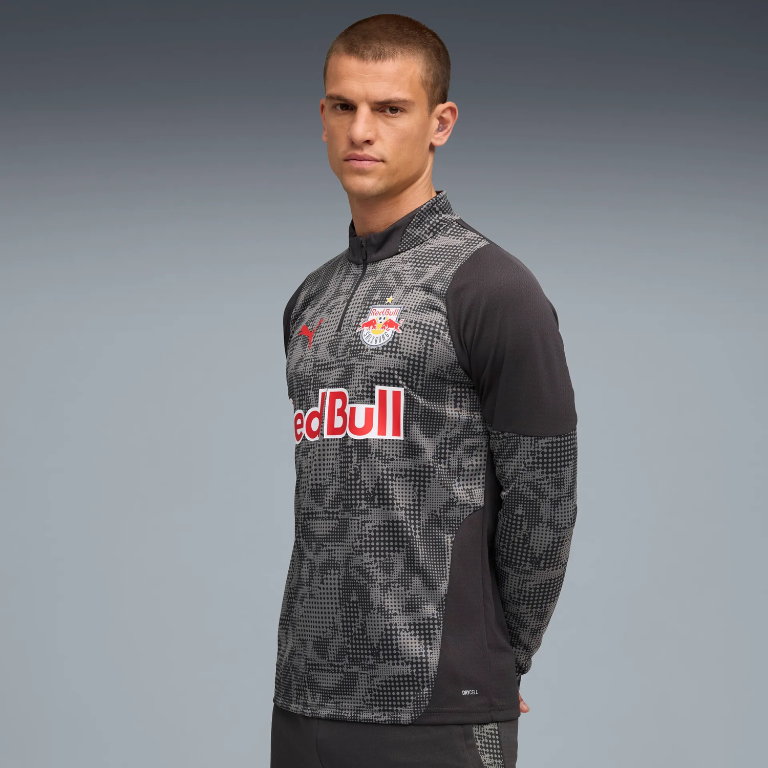 T-shirt Puma Red Bull Salzburg Training 1/4 Zip Top Svart | 781755-17, 1