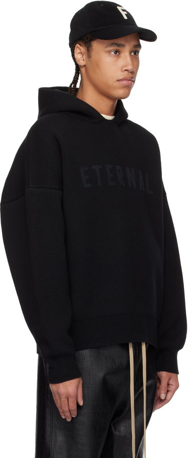 Sweater Fear of God Fear of God 'Eternal' Merino Knit Hoodie Svart | FGE220-2031LAW, 1