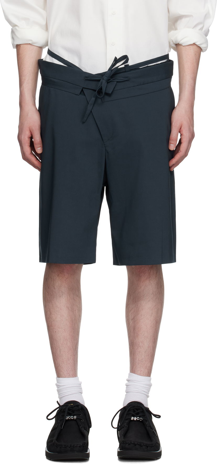 Shorts Ottolinger Ottolinger Double Fold Suit Shorts Mörkblå | 123-201823-01