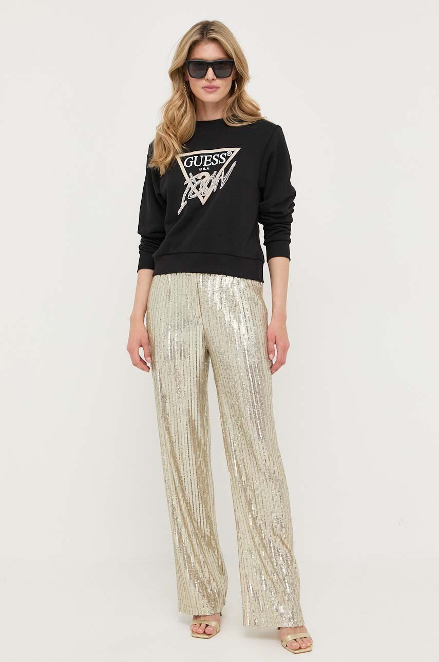 Sweatshirt GUESS Sweatshirt Svart | W3YQ01.KB683, 0