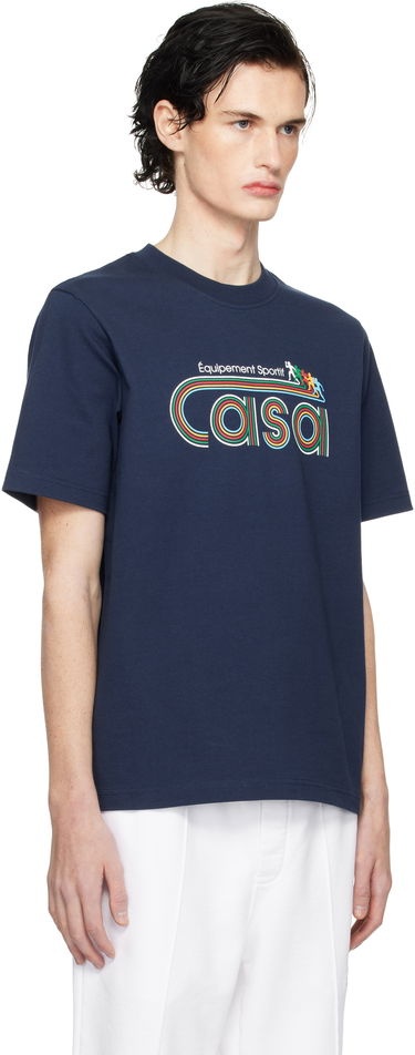 T-shirt Casablanca Navy 'Equipement Sportif' Graphic T-Shirt Mörkblå | MPS25-JTS-001-02, 1