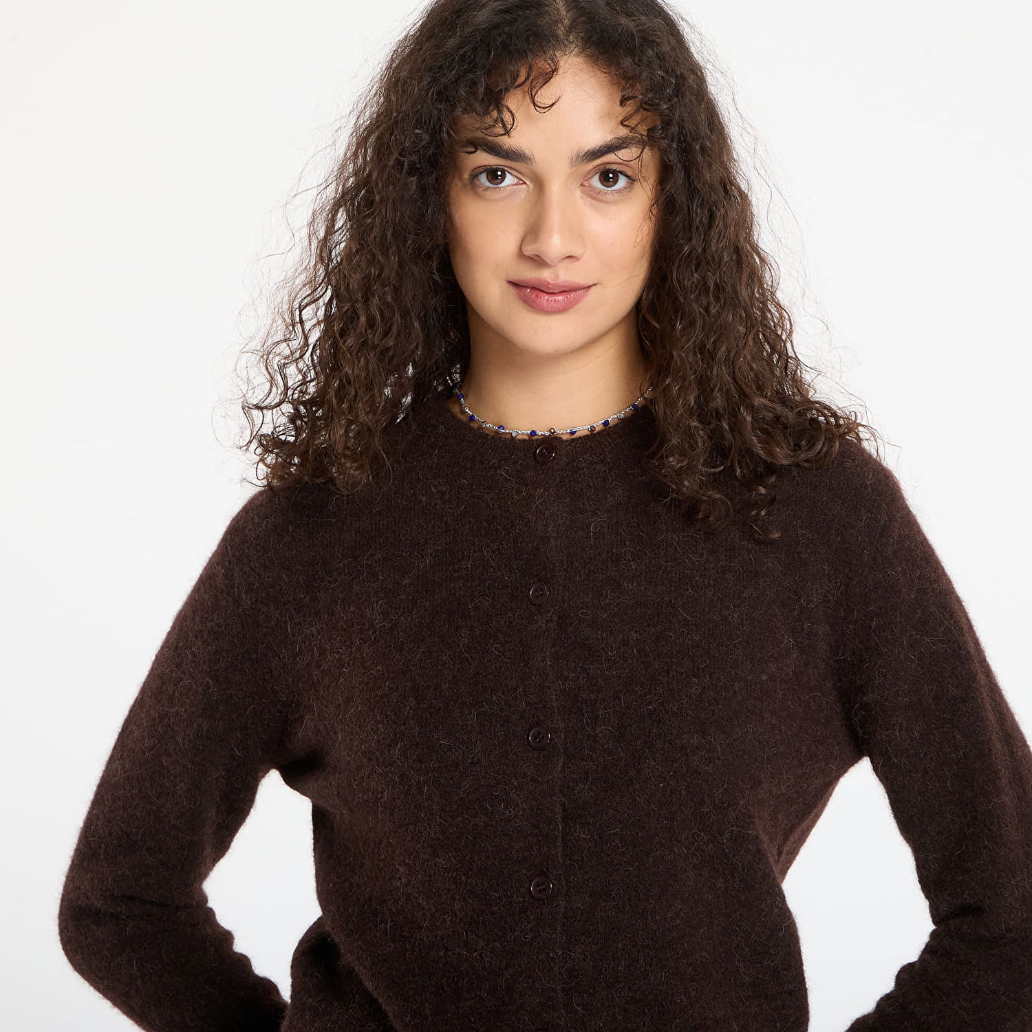 Sweater Samsoe Samsoe Nor Short Cardigan Brun | F16422744_191111TCX, 1