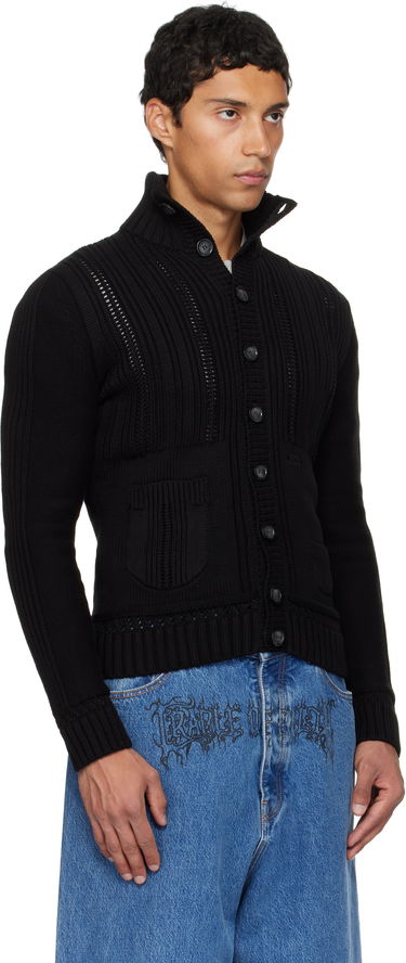 Sweater VETEMENTS VETEMENTS Cargo Cardigan Svart | UH76KN350B, 1