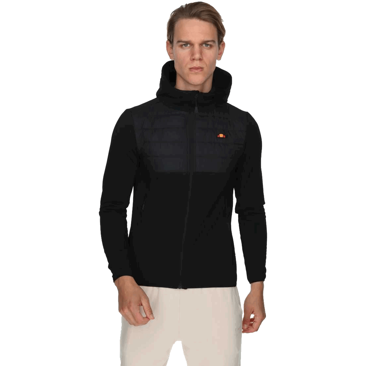 Sweatshirt Ellesse TETRIA 2 Padded Panel Full-Zip Hoodie Svart | SHR18180-506, 0