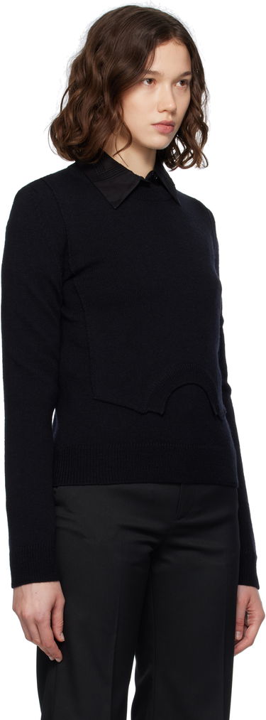 Sweater Maison Margiela MM6 Maison Margiela Wool Knit Sweater Svart | S52HL0044 M13139, 1
