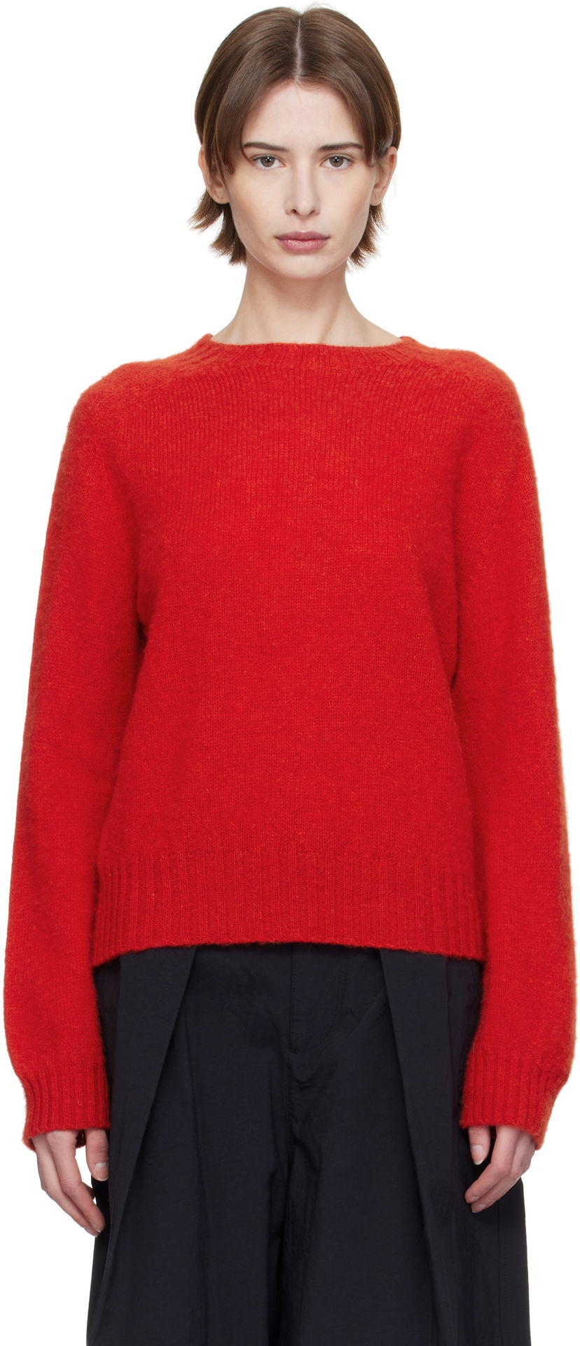 Sweater YMC YMC Jets Sweater Röd | Q8XMA