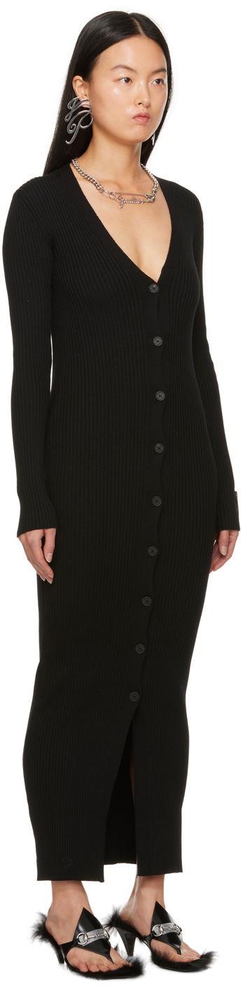 Klä Jean Paul Gaultier Jean Paul Gaultier Eiffel Tower Maxi Cardigan Svart | 23/15-F-RO081P-M057-00, 1