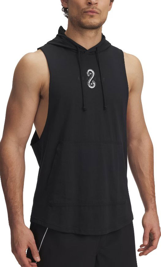 Linne Under Armour Project Rock Snake Sleeveless Hoodie Svart | 1389987-001