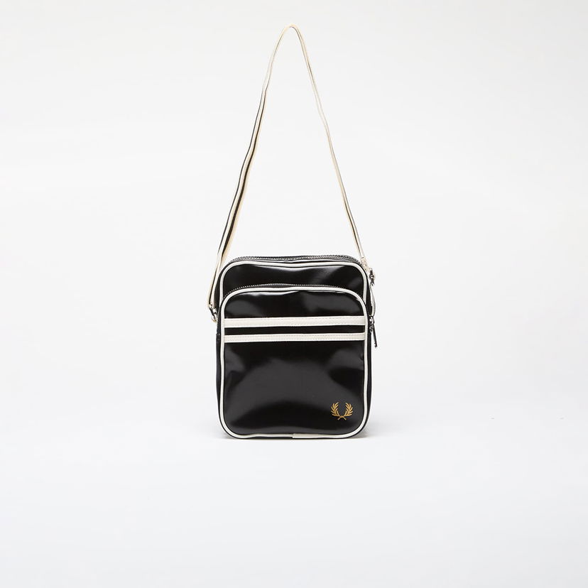 Axelväska Fred Perry Classic Side Bag Black/ Ecru 2 l Svart | L8258 D57