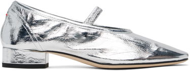 Kläder Aeyde Aeyde Pippa Leather Ballerina Flats Metallisk | A11-FL-GLVR25RO126-SS25-920-068, 0