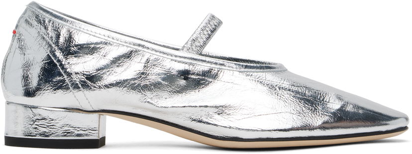 Kläder Aeyde Aeyde Pippa Leather Ballerina Flats Metallisk | A11-FL-GLVR25RO126-SS25-920-068