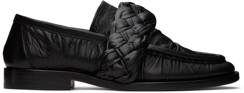 Skovård Bottega Veneta Bottega Veneta Braided Loafers Svart | 775332 V3OA0