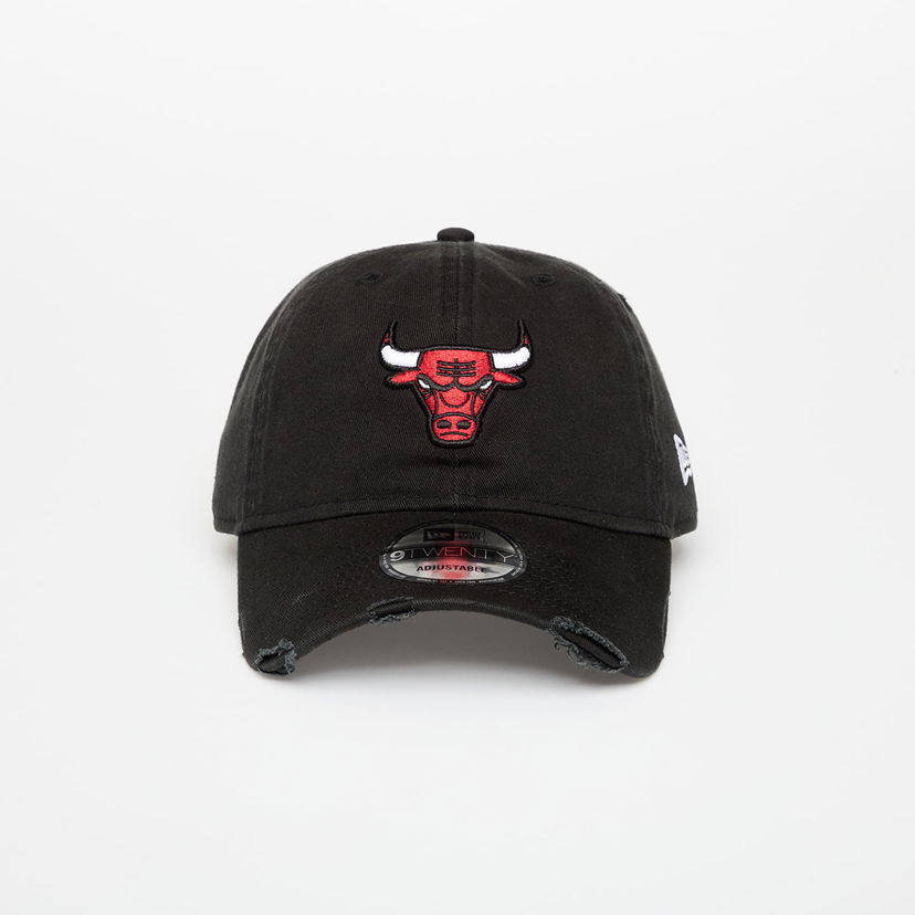 Keps New Era Chicago Bulls 9Twenty Washed Distressed Baseball Cap Svart | 60691108