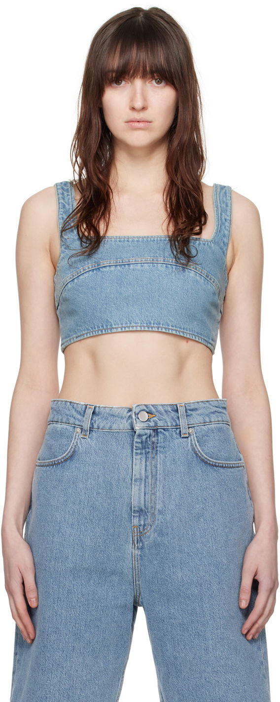 Linne Loulou de Saison Loulou de Saison Anet Denim Tank Top Blå | ANET