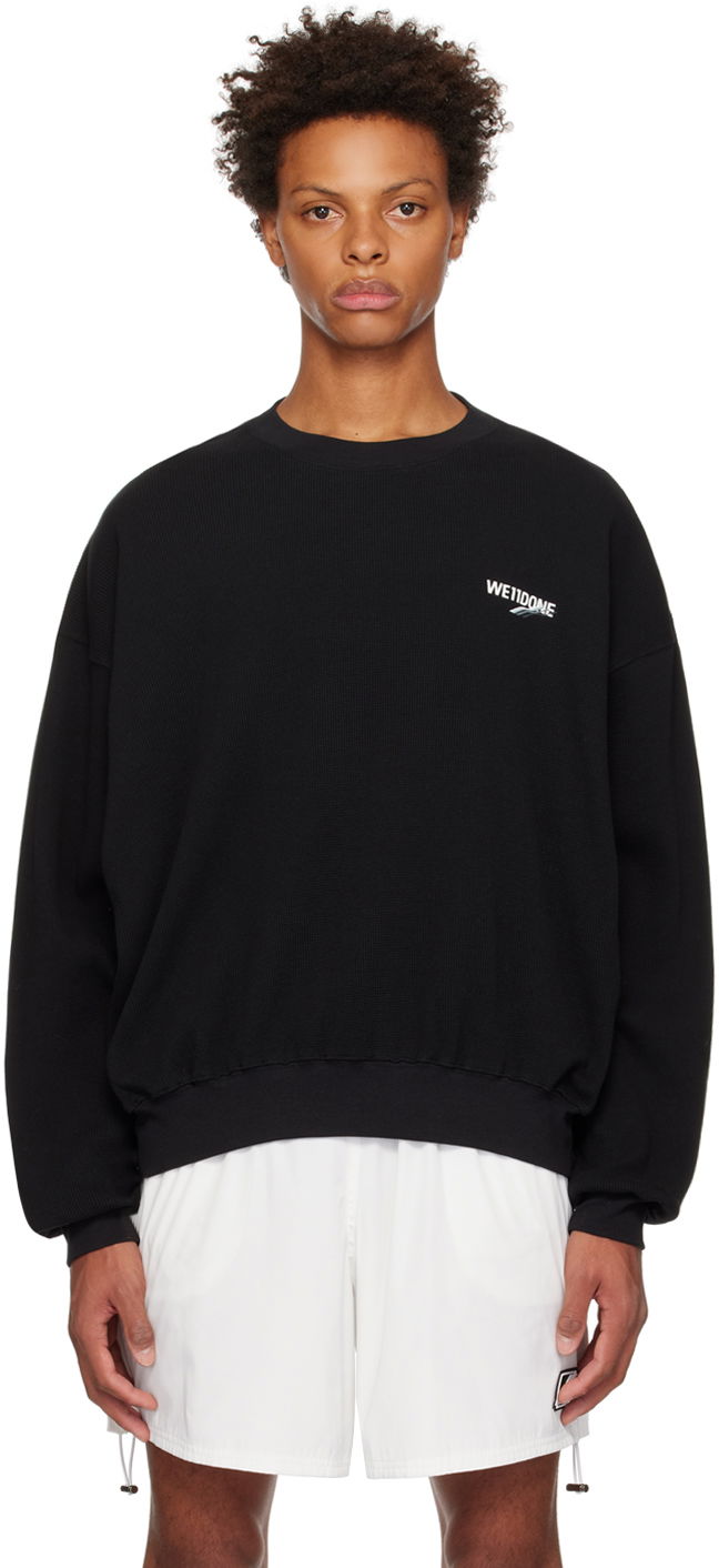 Sweater We11done We11done Basic 1506 Sweatshirt Svart | WD-TS3-22-798-U-BK