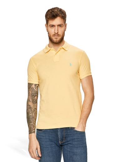 Polotröja Polo by Ralph Lauren Slim Fit Polo Shirt Gul | 710795080003