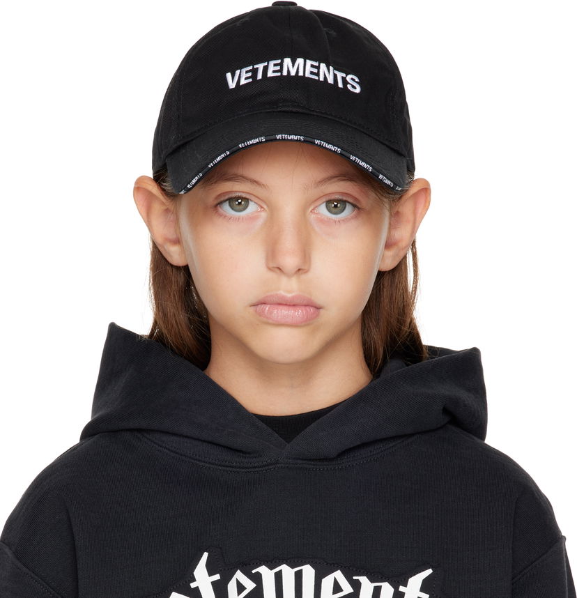 Keps VETEMENTS Iconic Logo Cap Svart | KA10CA100B