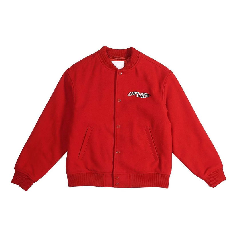 Bomberjacka Supreme Delta Logo Varsity Jacket Röd | SUP-FW19-457