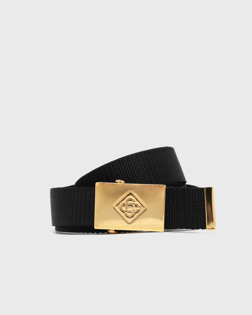 Bälten Casablanca Diamond Logo Webbing Belt Svart | APF25-ACC-258-01