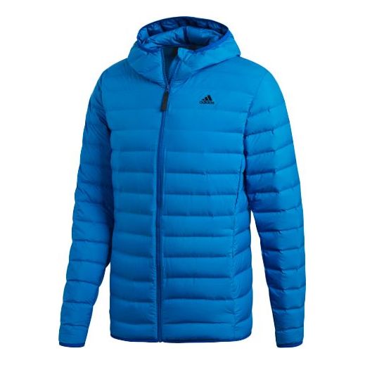 Pufferjacka adidas Originals Hooded Down Jacket Blå | CY8737