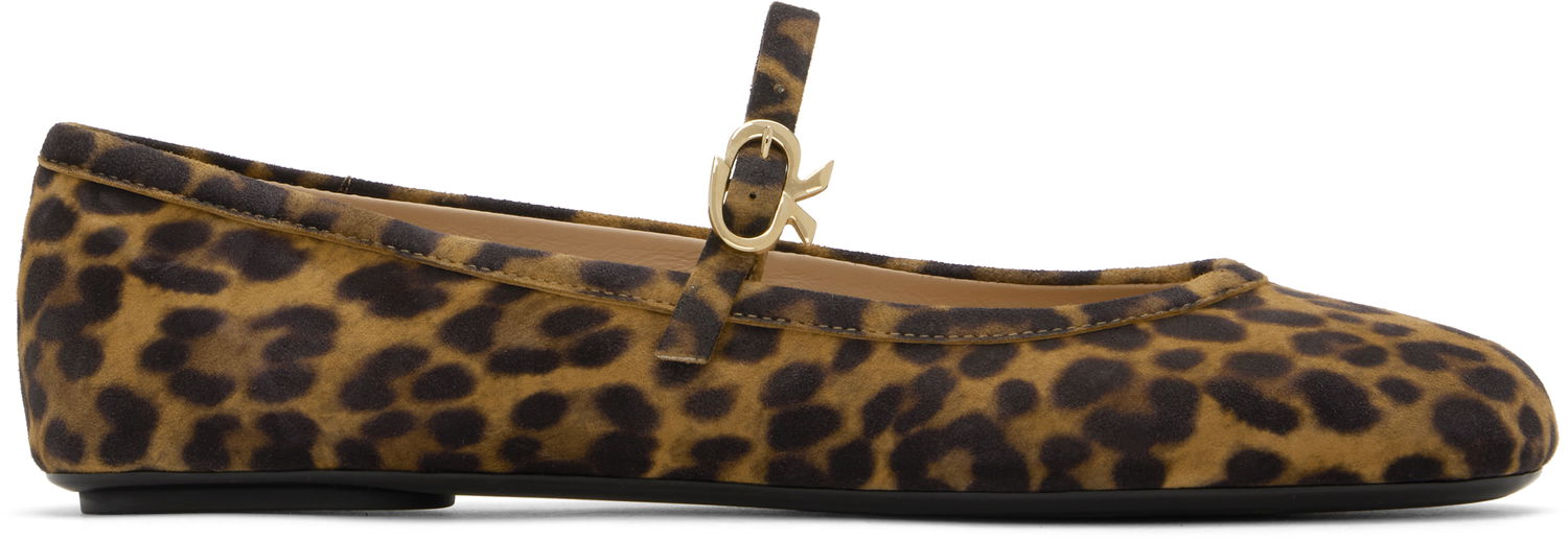 Sneakers och skor Gianvito Rossi Carla Ballerina Flats Brun | G22223-05GOM-CMD, 0
