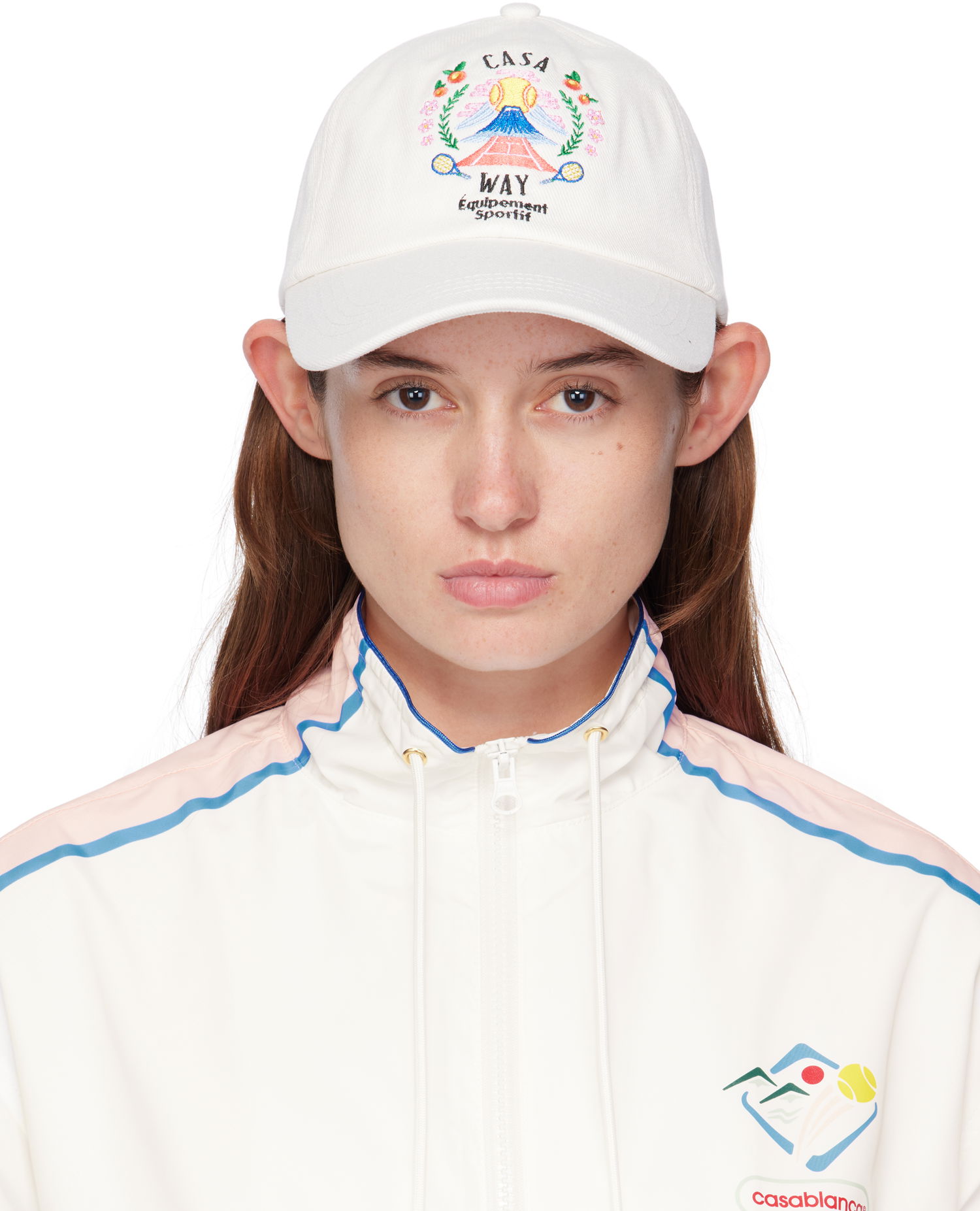 Keps Casablanca Casablanca 'Casa Way' Mountain Baseball Cap Vit | APF25-HAT-002-04, 0