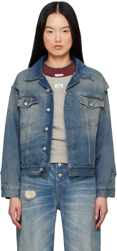 Jacka Maison Margiela MM6 Maison Margiela Faded Denim Jacket Blå | S52AM0319 M30017, 0