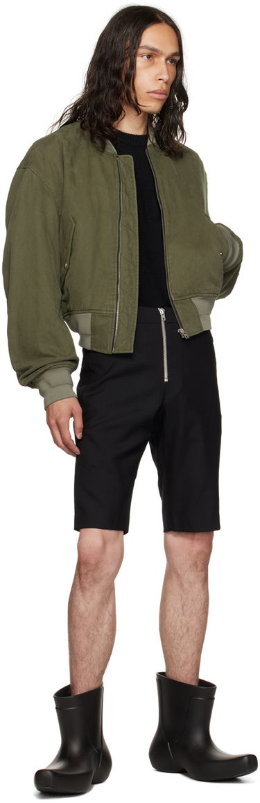 Bomberjacka We11done We11done Dropped Shoulder Bomber Jacket Grön | WD-JP3-23-014-U-KK, 3