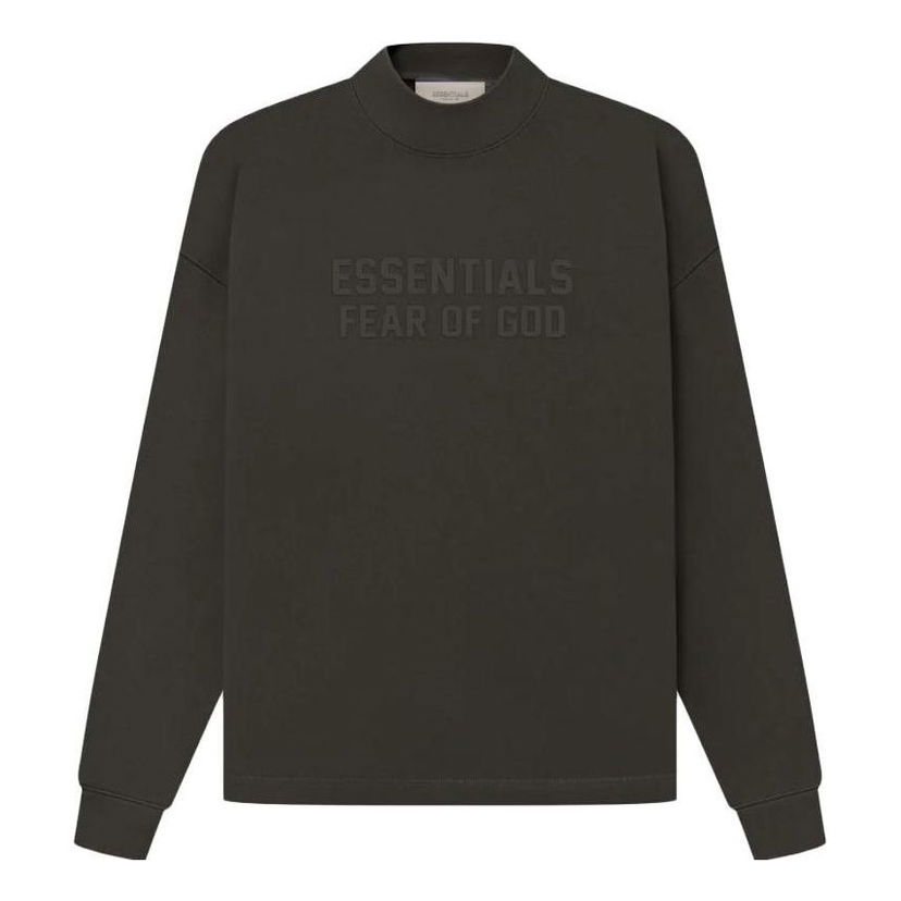 Sweatshirt Fear of God Essentials Relaxed Crewneck Logo Sweater Grön | FOG-SS23-025