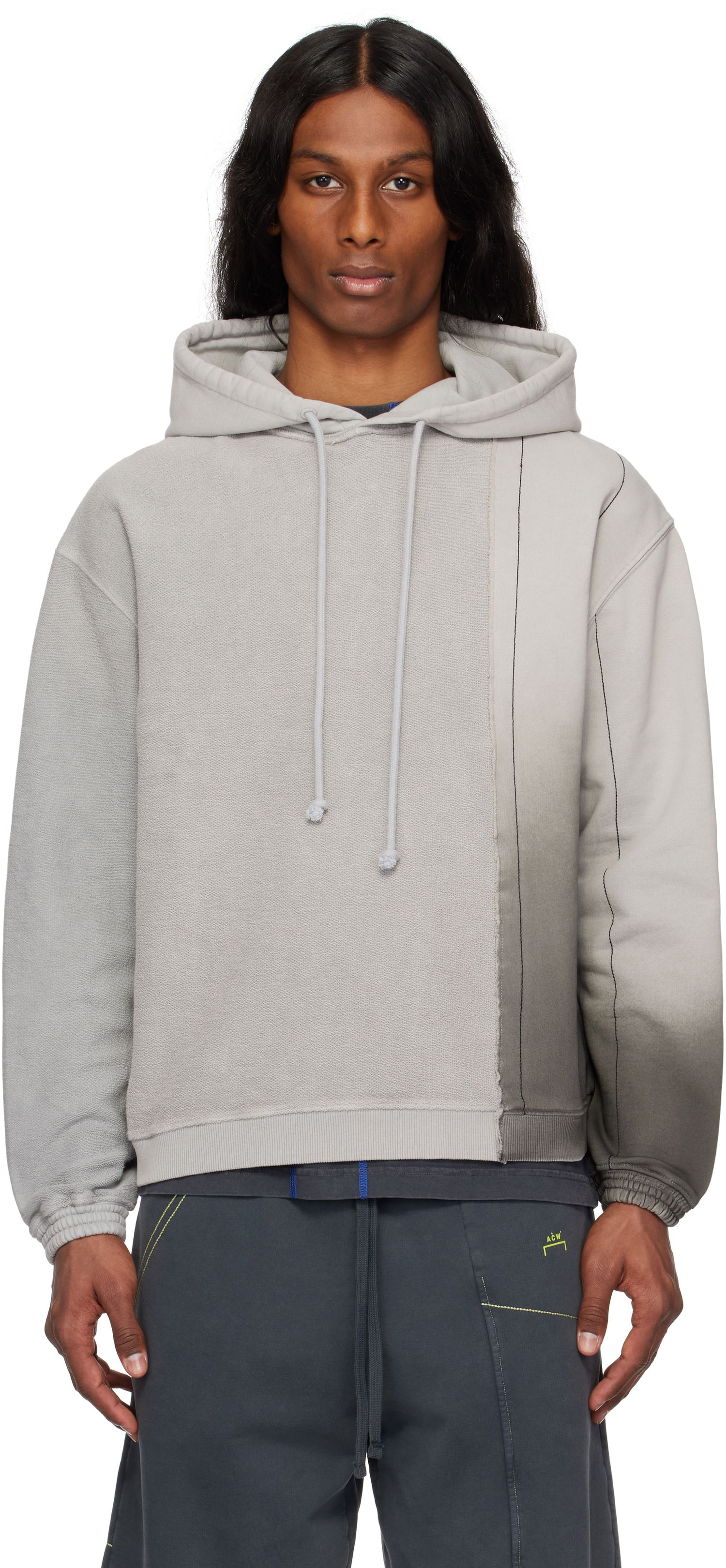 Sweatshirt A-COLD-WALL* A-COLD-WALL* Dial Panel Hoodie Grå | ACWMW214, 0