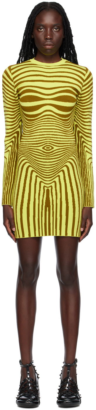 Klä Jean Paul Gaultier Jean Paul Gaultier 'The Body Morphing' Minidress Gul | 23/12-F-RO058-M046-4144