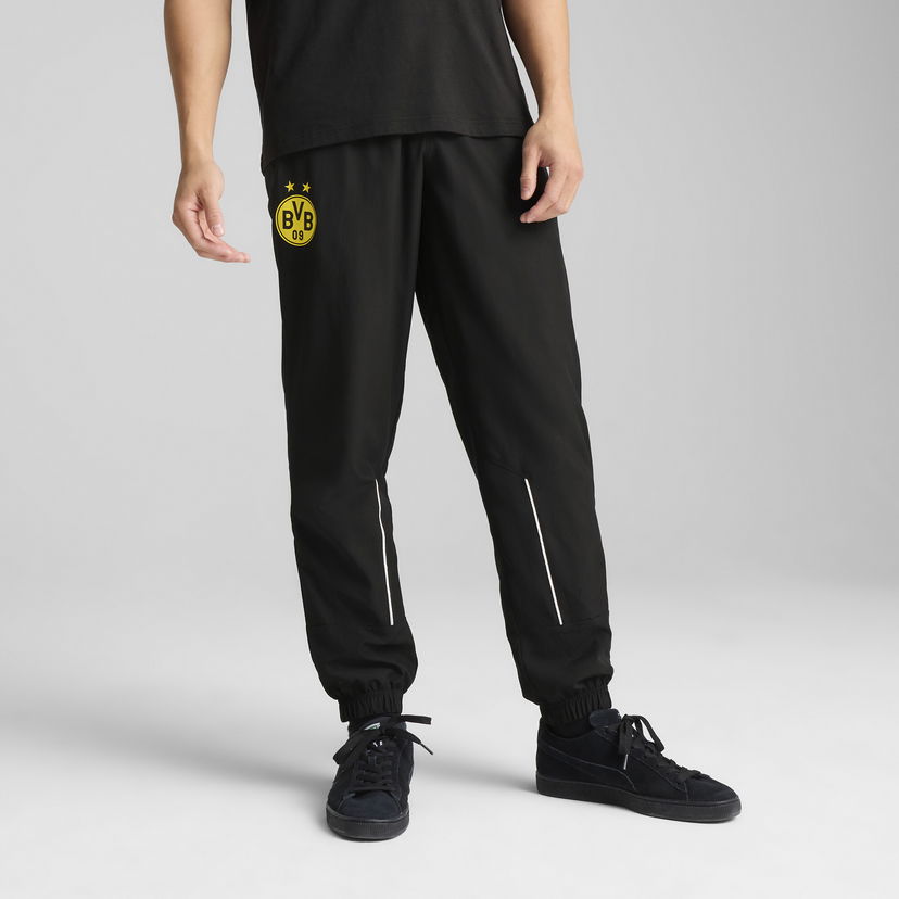 Träningsbyxor Puma Borussia Dortmund ftblARCHIVE Men's Training Pants Svart | 779109_02