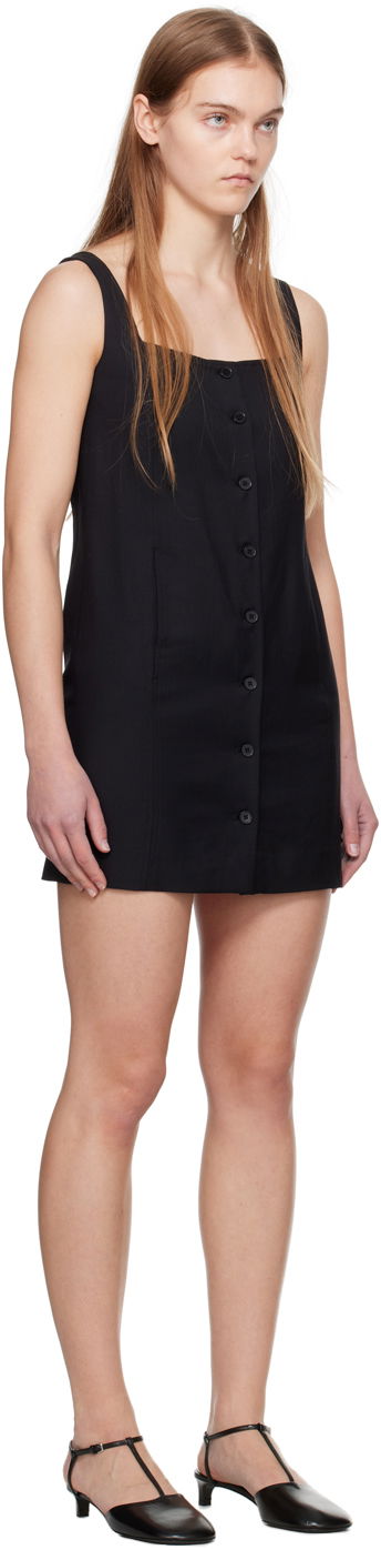 Klä Loulou de Saison Loulou de Saison Idon Button-Front Minidress Svart | IDON, 1