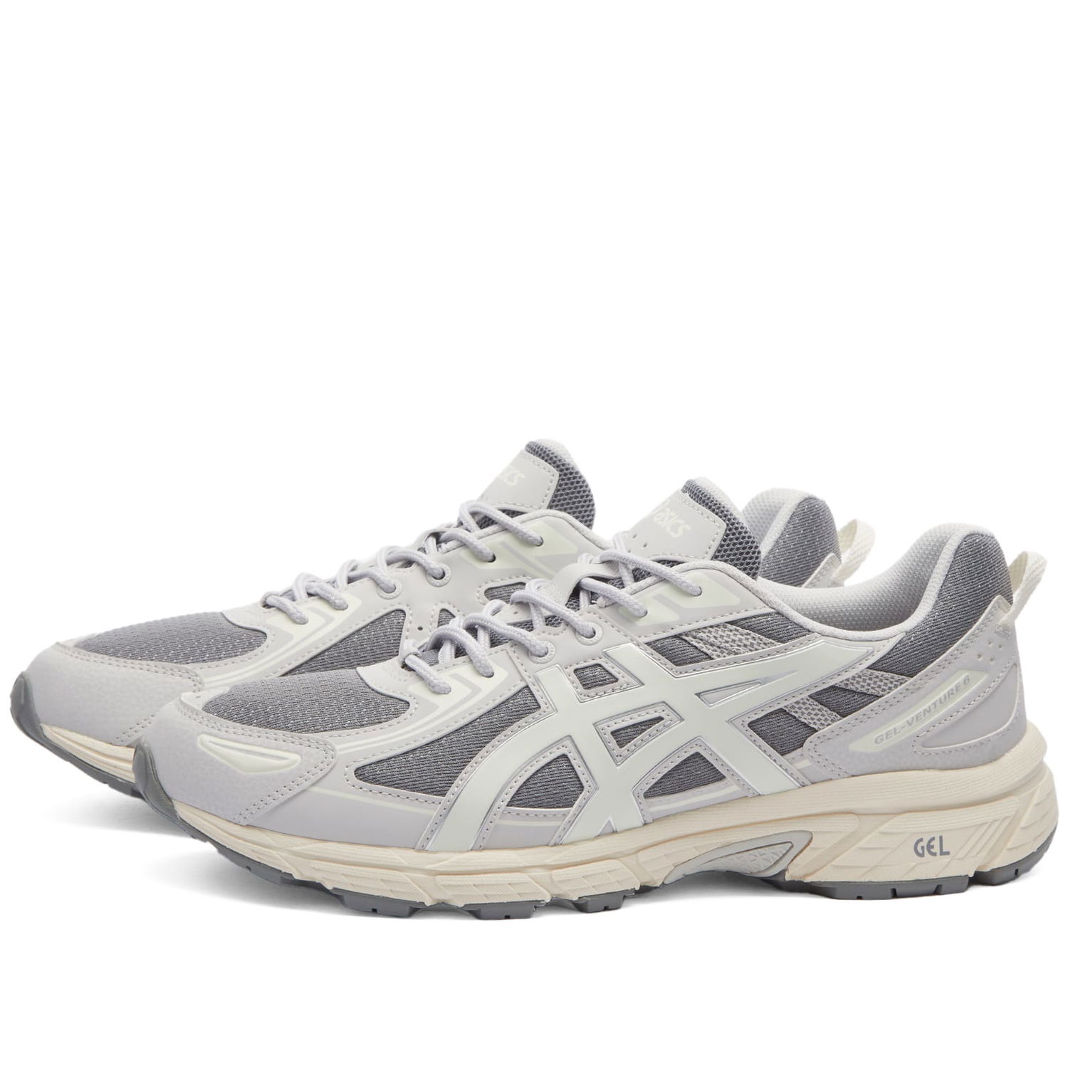 Sneakers och skor Asics Men's GEL-VENTURE 6 Sneakers in Clay Grey/Cream, Size UK 10 | END. Clothing Grå | 1203A297-022, 0