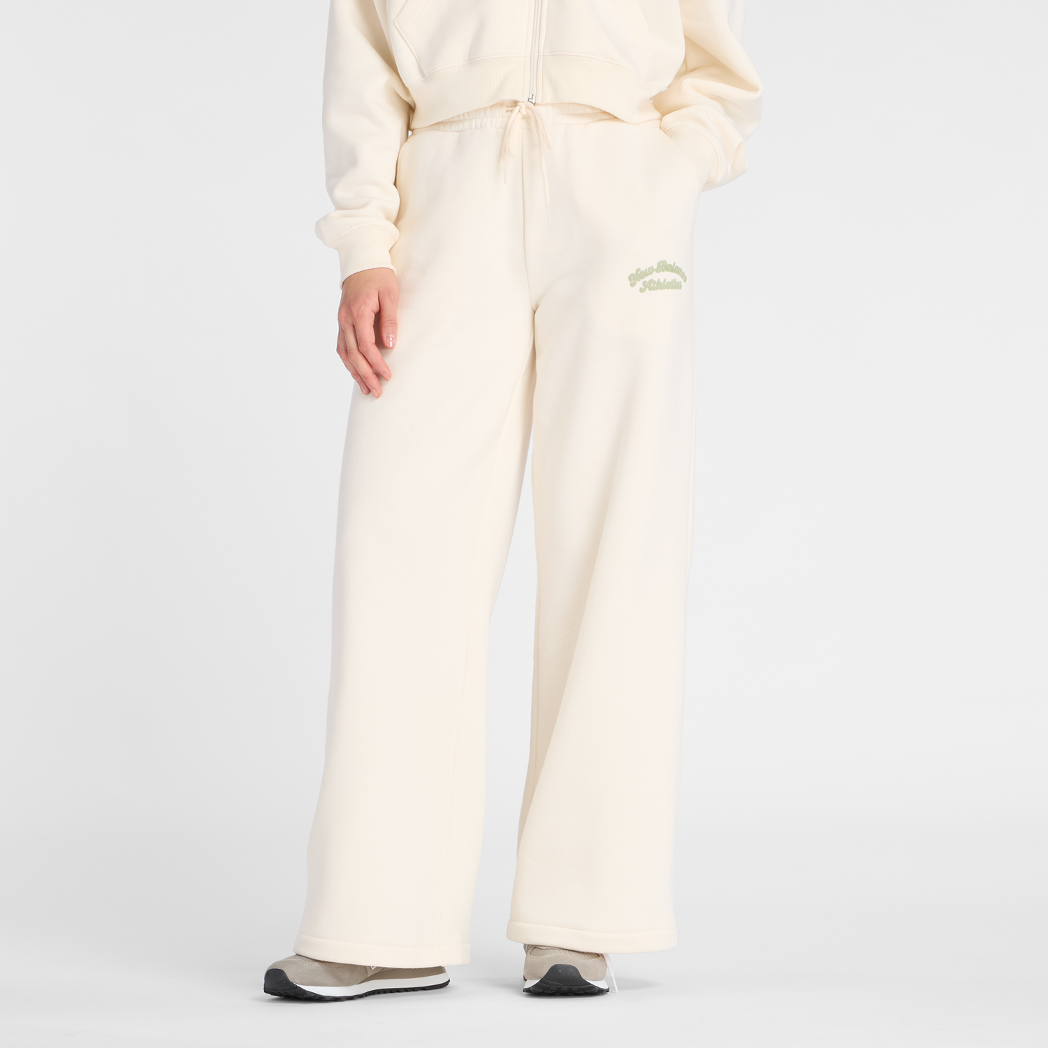 Träningsbyxor New Balance Women's Athletics Wide Leg Pants Vit | NBWP53902PEF, 0