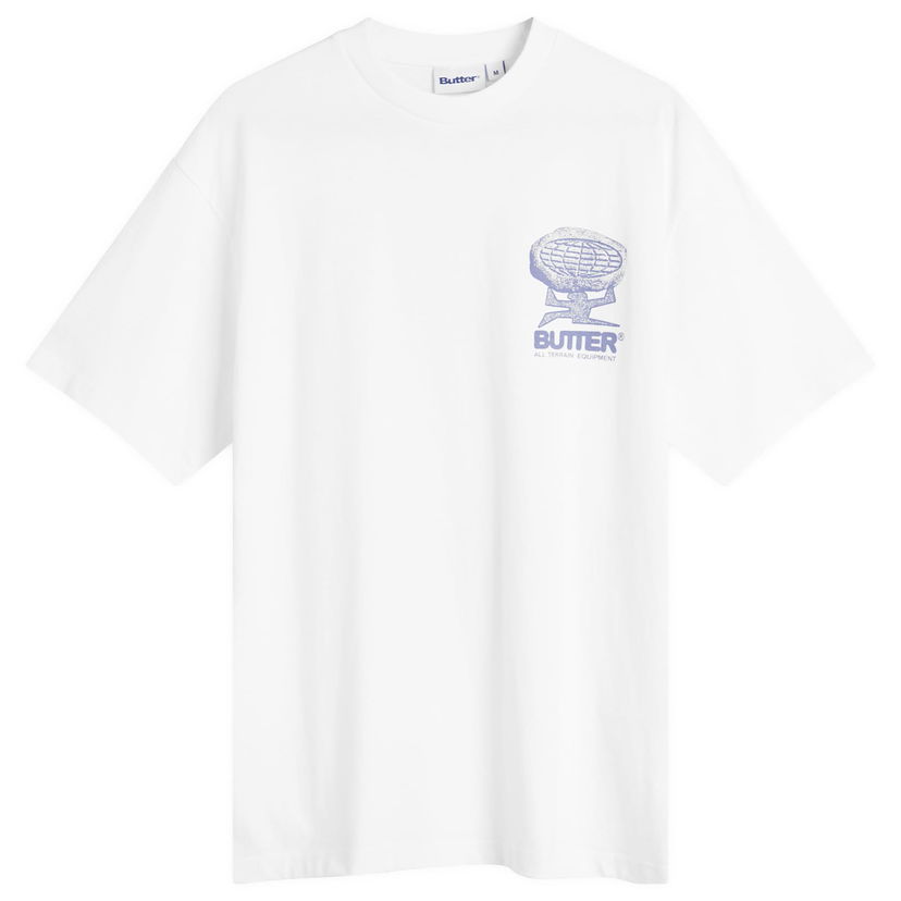 T-shirt Butter Goods Terrain Graphic Tee Vit | BG252107-WHT