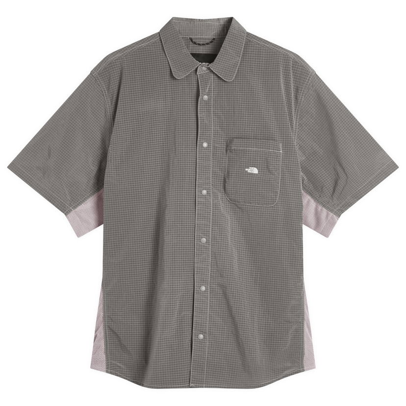 Skjorta The North Face Fabric Mix Short Sleeve Shirt Grå | NF0A8CKHA0M